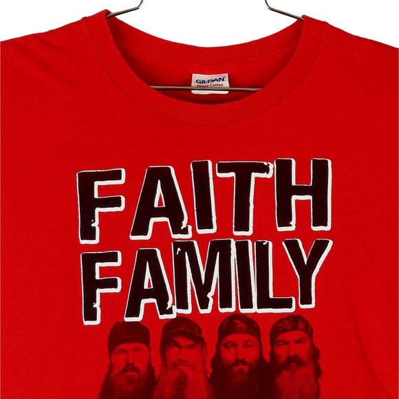 Gildan Mens Graphic Tshirt Tee Duck Dynasty Red Vintage Size Large - Picture 2 of 12